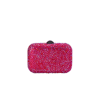 Olga Berg Casey Encrusted Clutch in Pink TENN Designer Hire