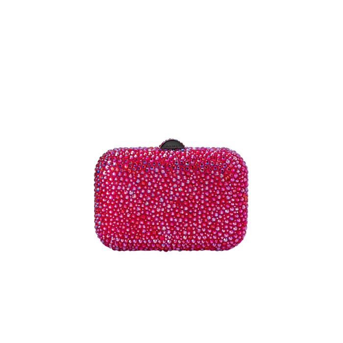 Olga Berg Casey Encrusted Clutch in Pink TENN Designer Hire
