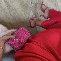 Olga Berg Casey Pink Crystal Clutch – TENN Designer Hire