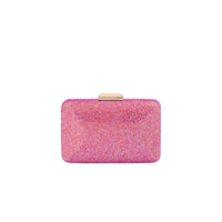 Olga Berg Edith Crystal Clutch Pink TENN Designer Hire