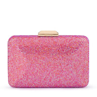 Olga Berg Edith Pink Crystal Evening Clutch – TENN Designer Hire