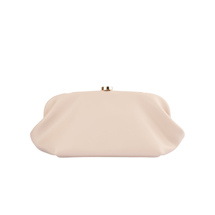 Olga Berg Josefina Framed Clutch Nude TENN Designer Hire