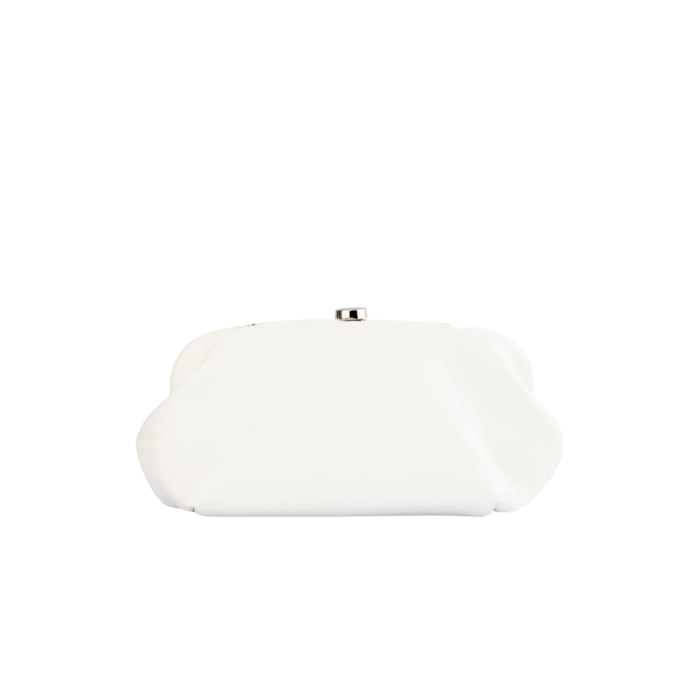 Olga Berg Josefina Framed Clutch in White TENN Designer Hire
