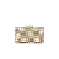 Olga Berg Natasha Ball Mesh Clutch Gold TENN Designer Hire