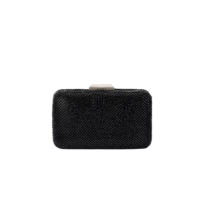 Olga Berg Ronny Crystal Mesh Clutch in Black TENN Designer Hire