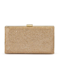 Olga Berg Stef Crystal Box Clutch Gold – TENN Designer Hire