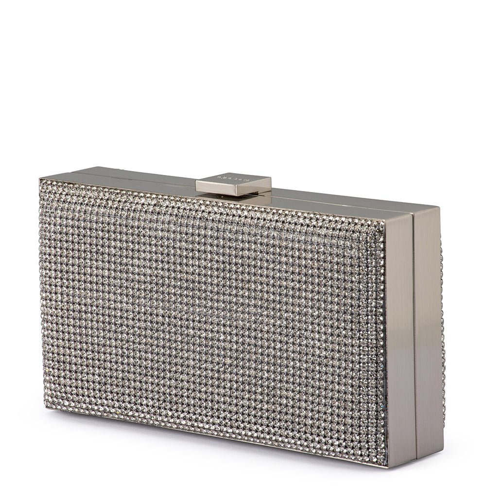 Olga Berg Stef Crystal Box Clutch – TENN Designer Hire