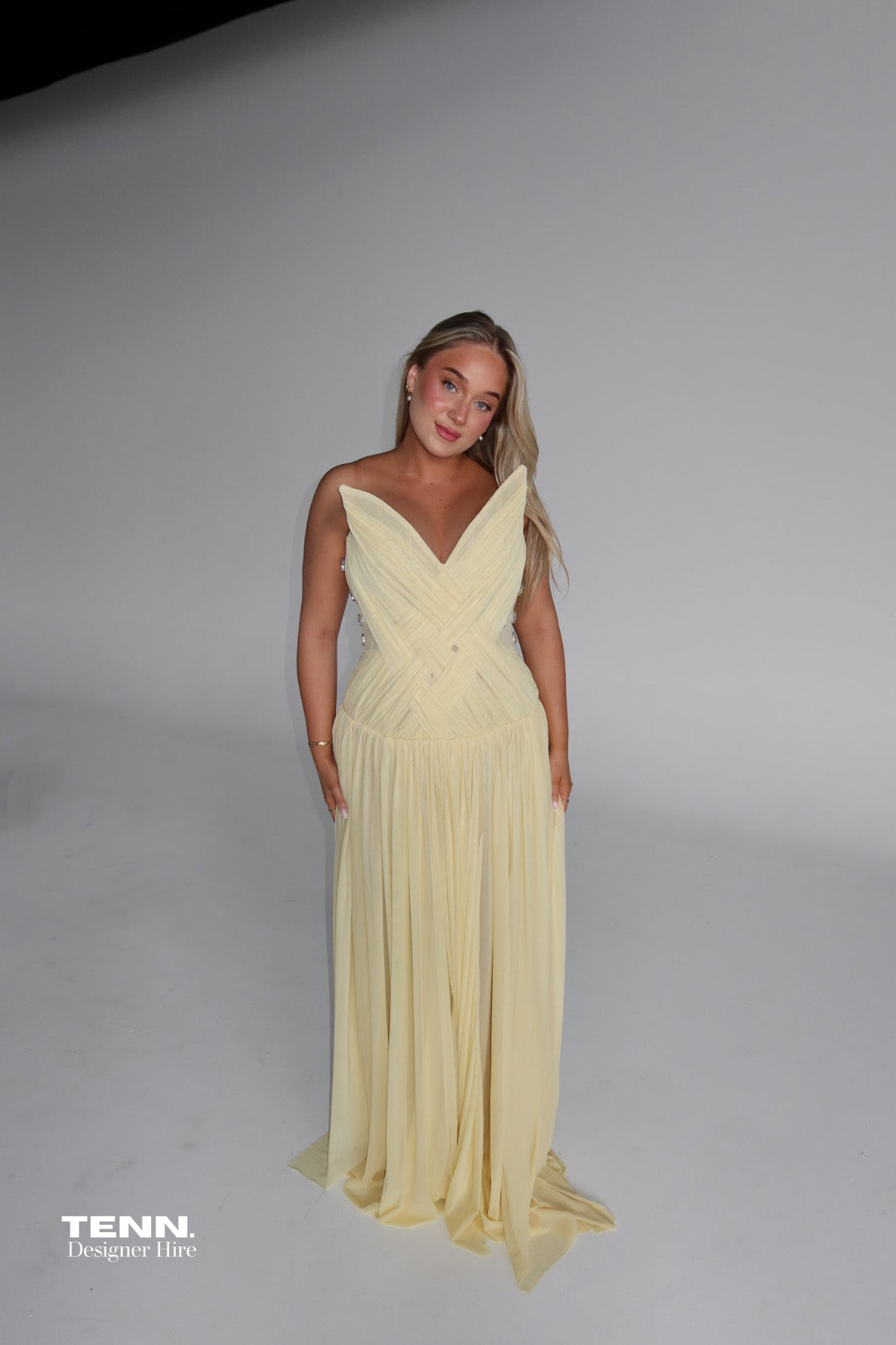 Oxa Couture Aurelia Draped Gown TENN Designer Hire