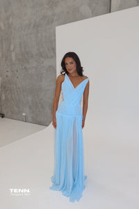 Oxa Couture Aurelia Gown Blue Hire TENN Designer Hire