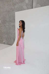 Oxa Couture Aurelia Gown Pink Formal Gown TENN Designer Hire