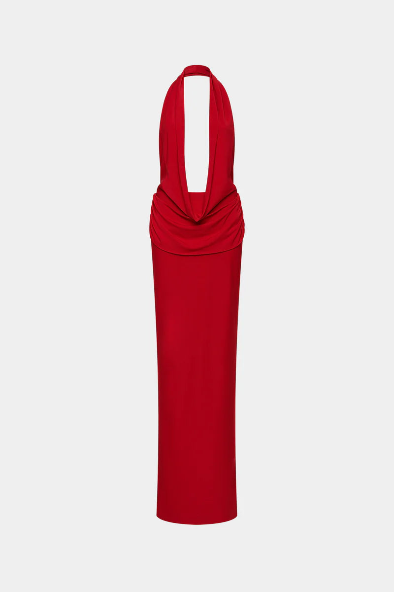 Vanessa Jersey Dress - Red