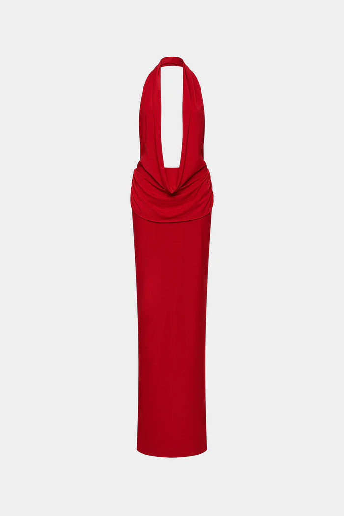 Vanessa Jersey Dress - Red