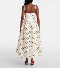 Self Portrait Polka Dot Taffeta Corset Dress Hire TENN Designer Hire