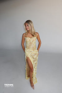 Serena Hand Embellished Lace Gown TENN Designer Hire