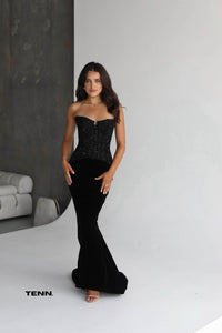 Lia stublla black dress hire