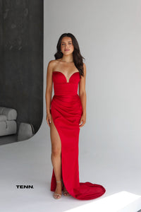 Lia stublla red formal dress