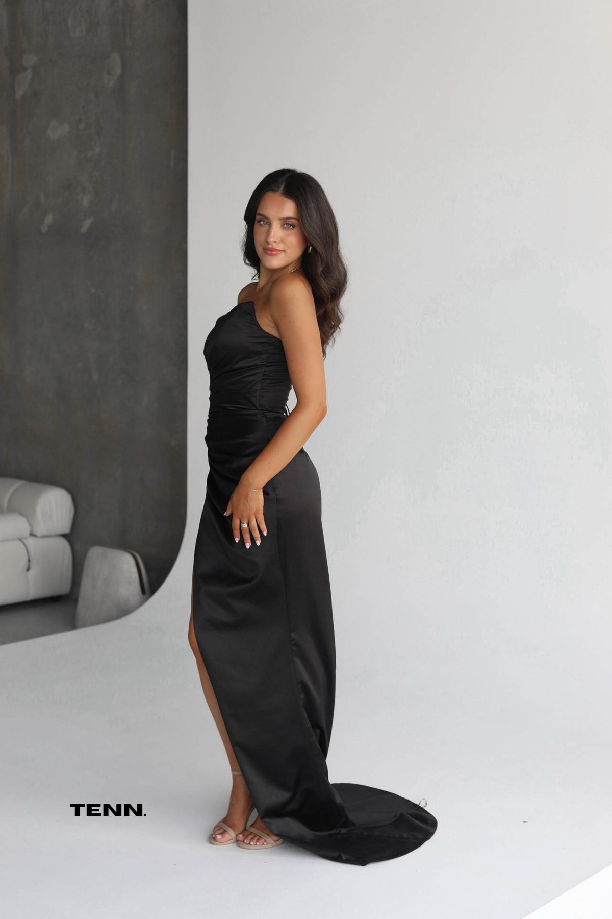 black Lia stublla formal dress