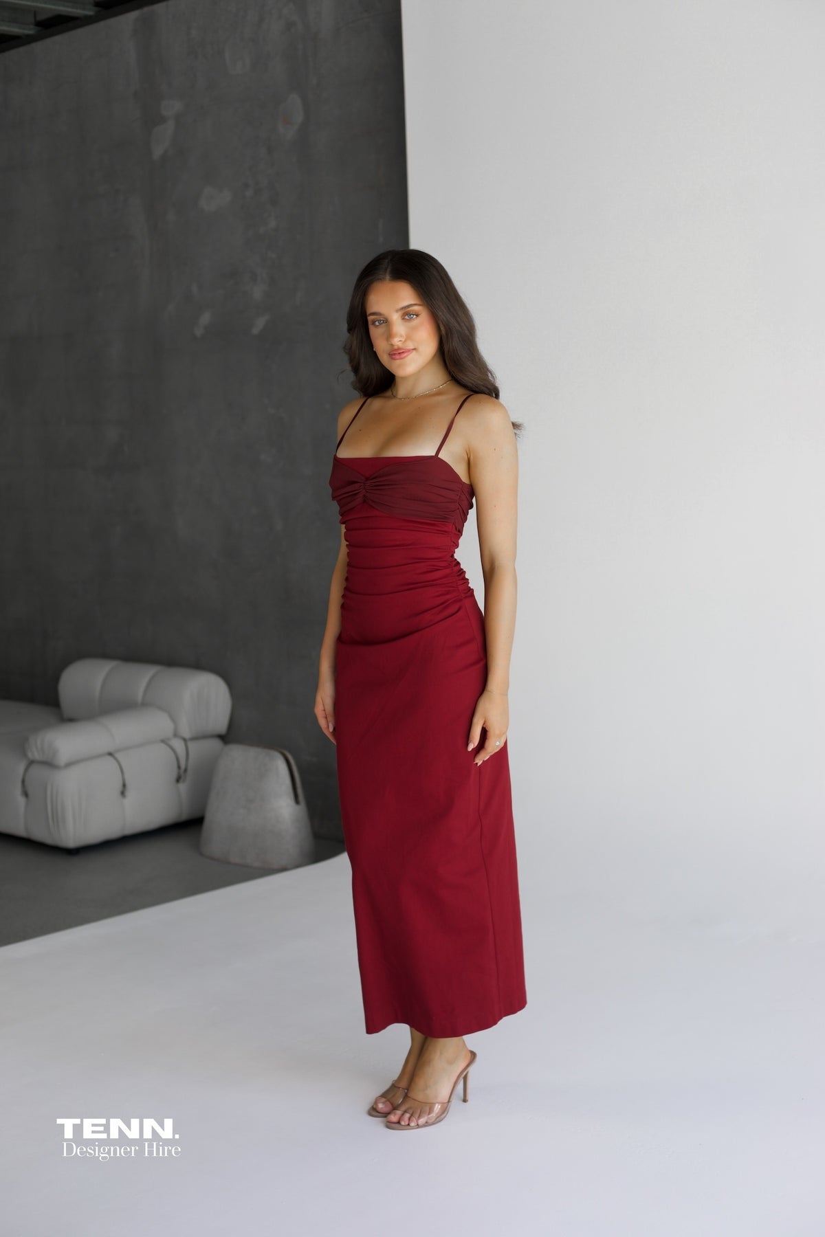 Kinsley Dress - Wine