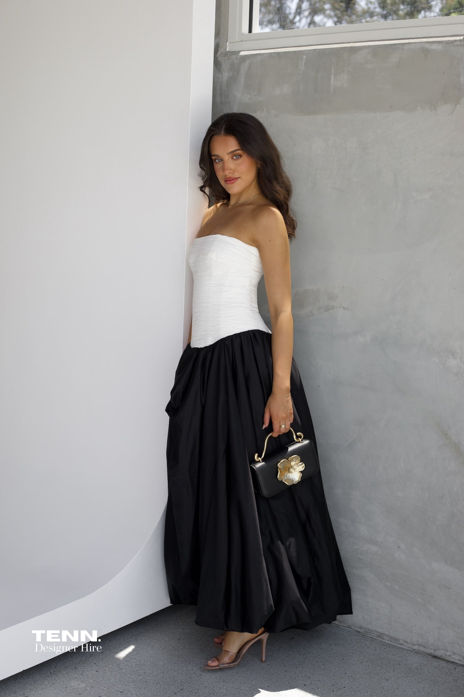Violette Bubble hem Maxi Dress