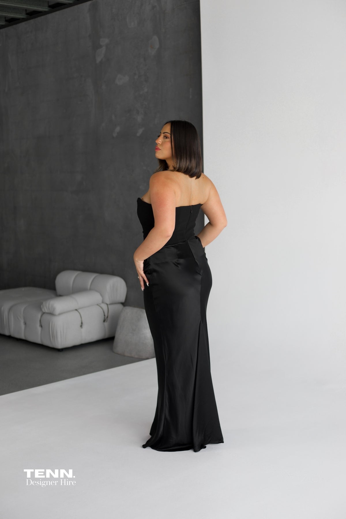 Persephone Corset Gown - Black