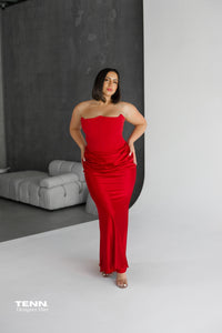 Persephone Corset Gown - Red