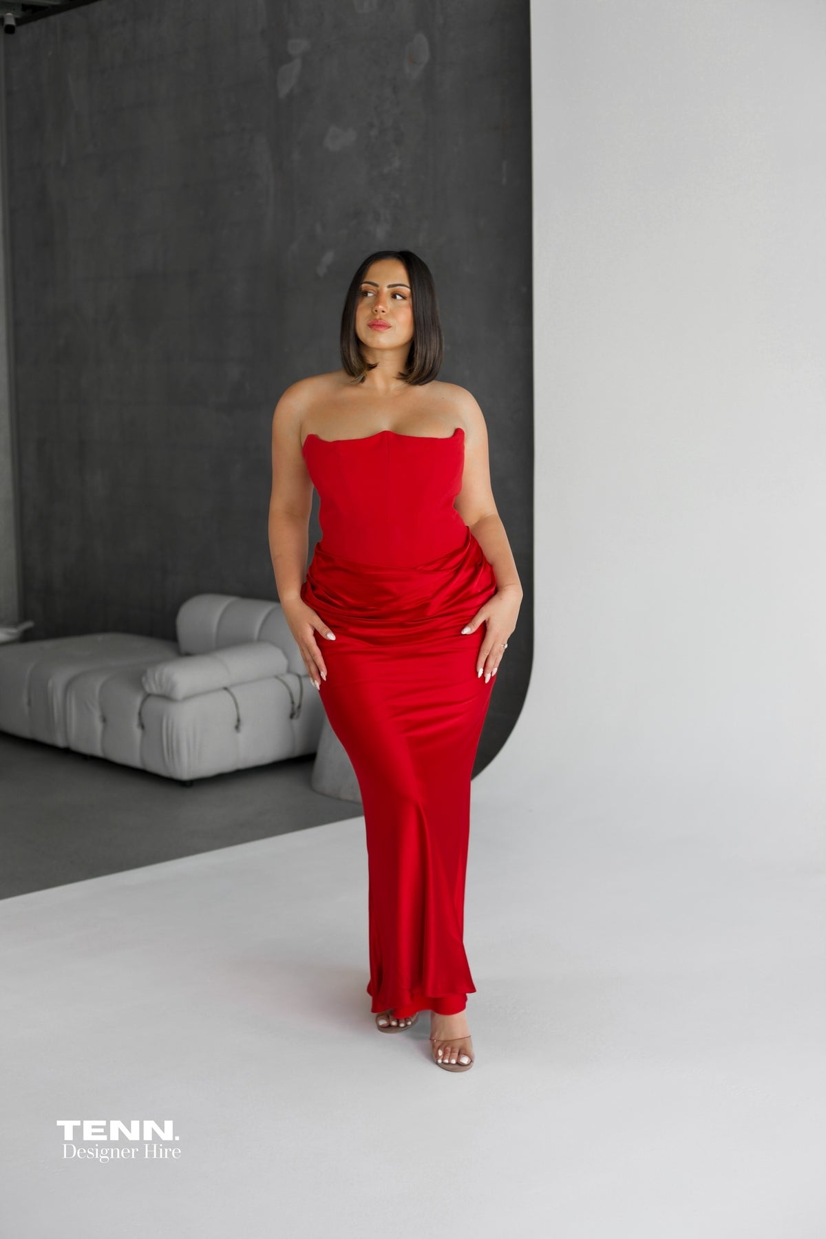 Persephone Corset Gown - Red