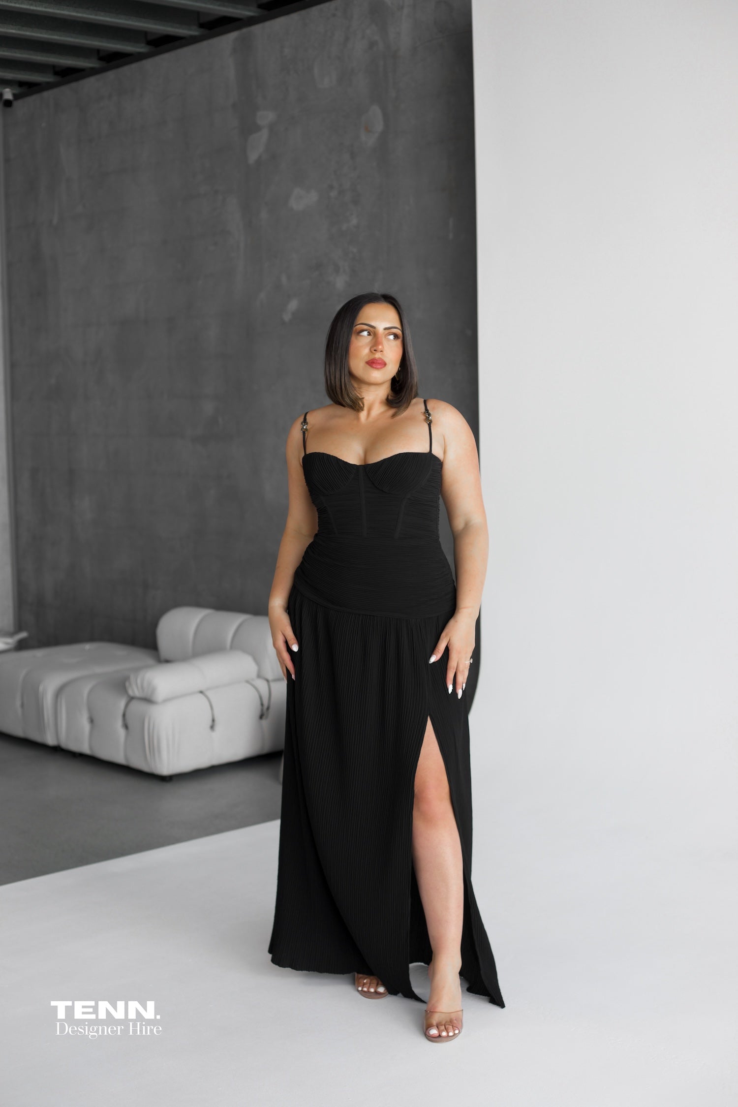 strapless open back dress Double Time Pleat Strapless Dress – MANNING CARTELL main image 0