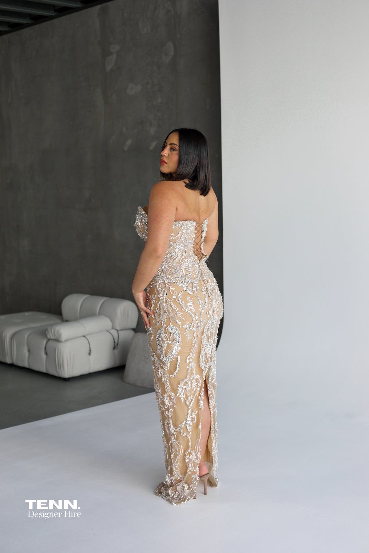 Gown Gold Designer Dress CORSET GOLD DRESS ALBINA DYLA Gown Gold Designer Dress CORSET GOLD DRESS ALBINA DYLA