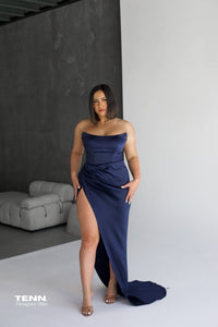 Amity Gown - Dark blue