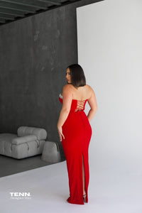 Red Albina Dyla dress