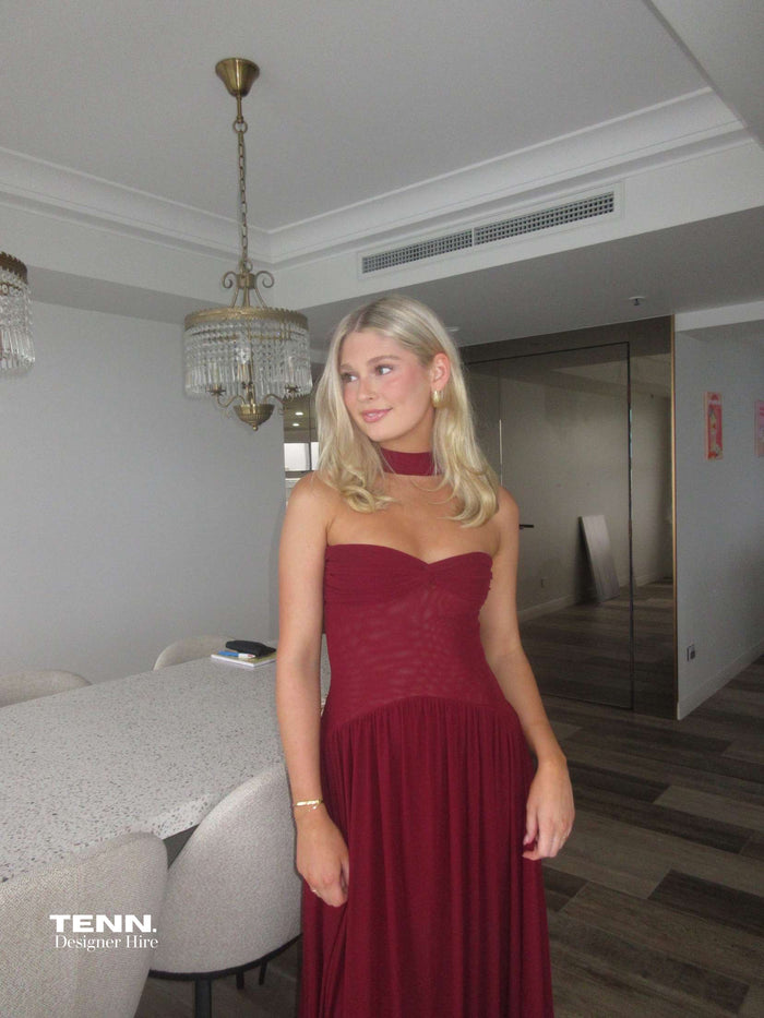 Ophelia Dress - Burgundy