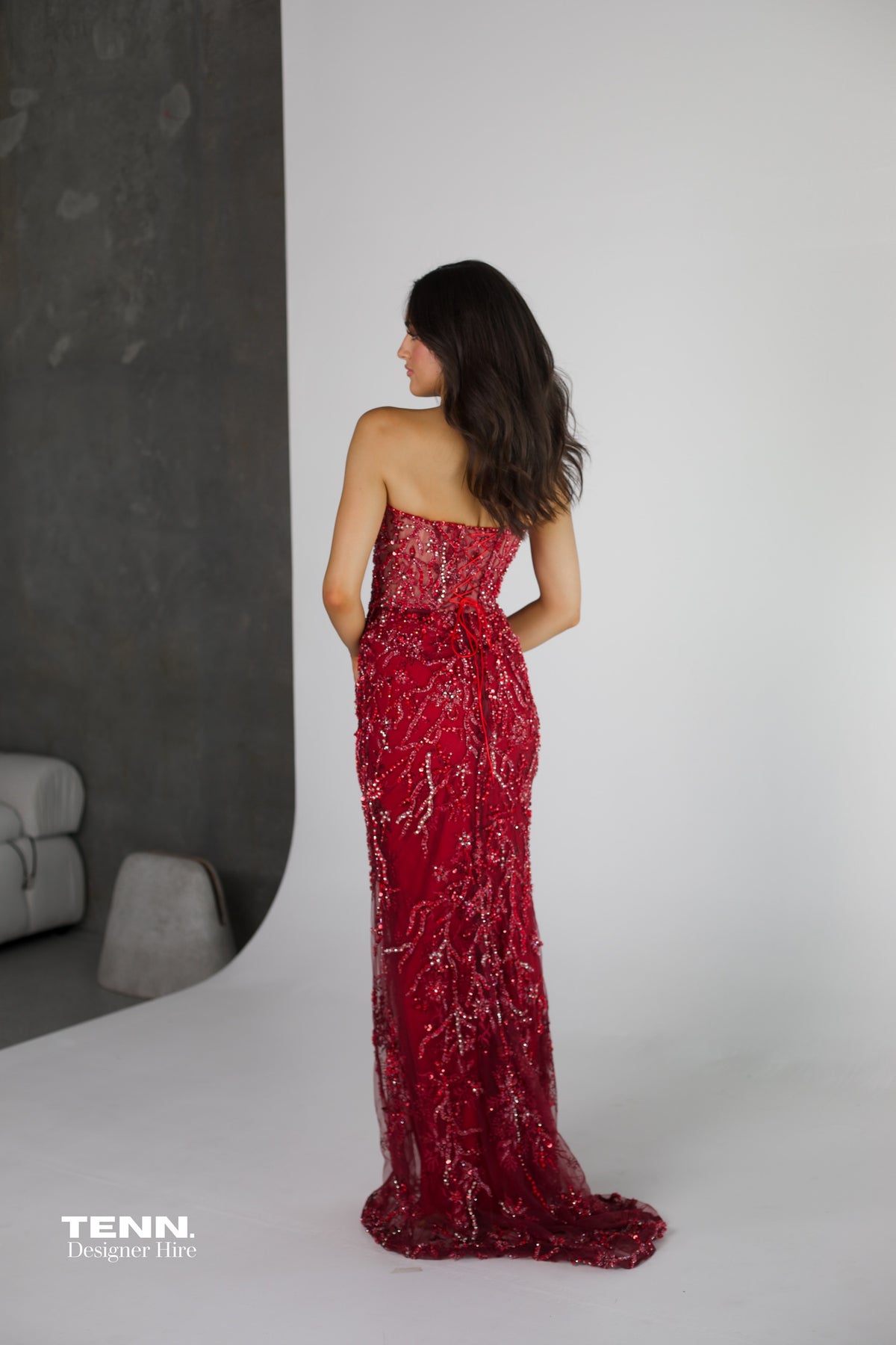 albina dyla red dress Albina Dyla Aura Gown – TENN