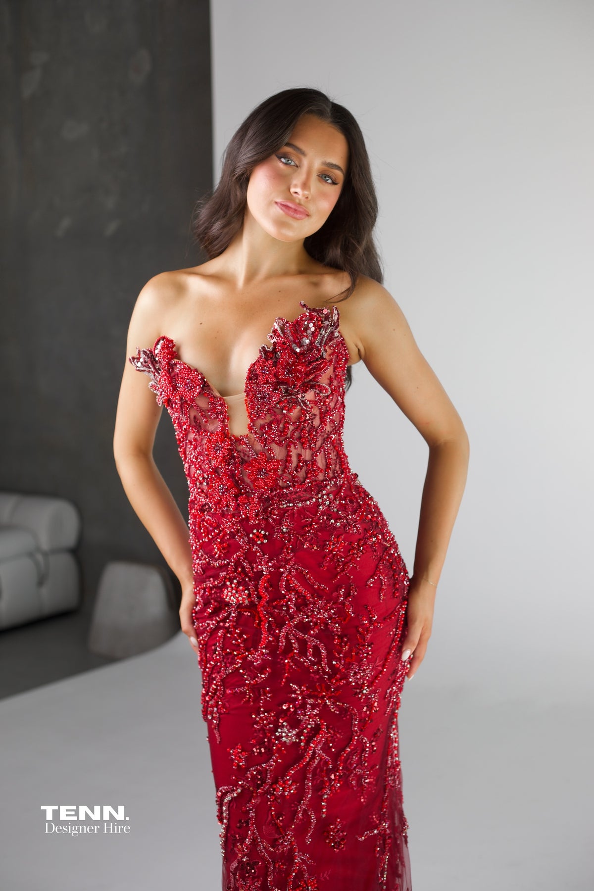 Red Albina Dyla dress