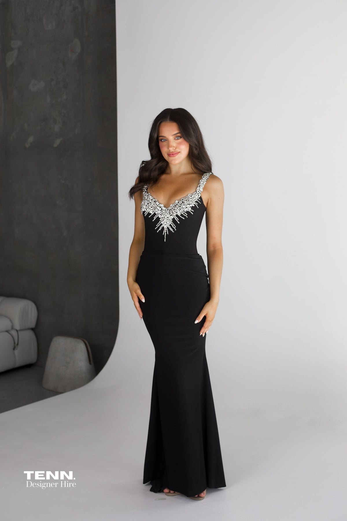 Black sparkly formal dress