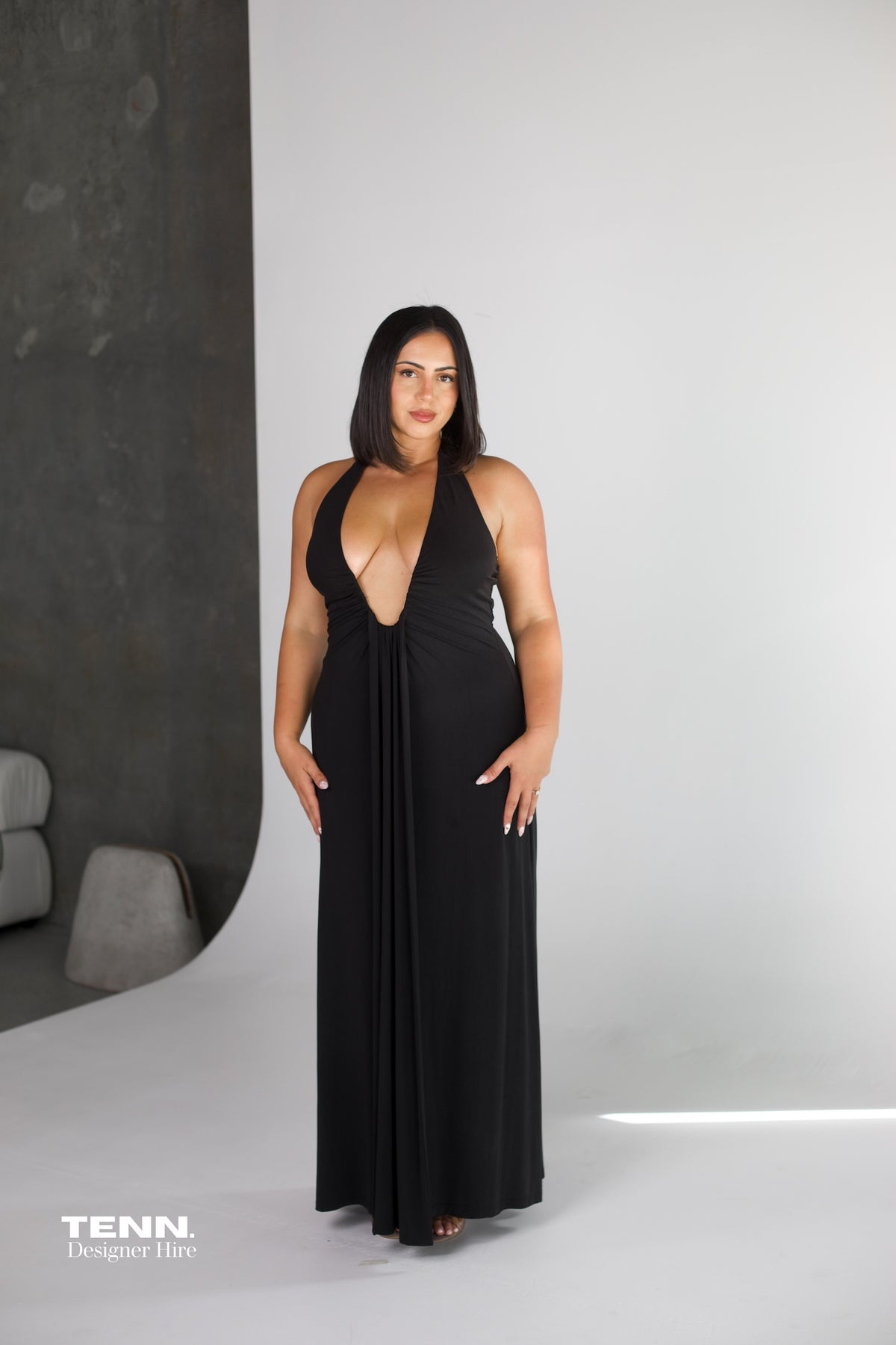 LILIA SATIN MAXI DRESS BLACK LILIA SATIN MAXI DRESS BLACK