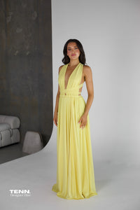 Yellow formal dress