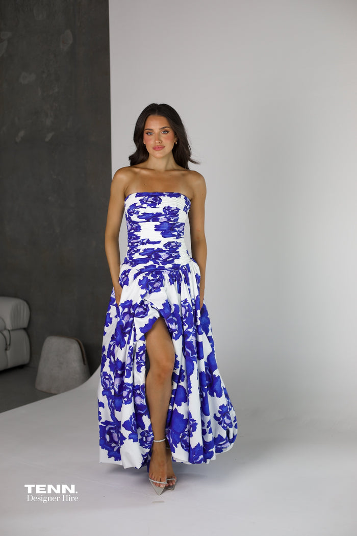 Blue behold maxi dress