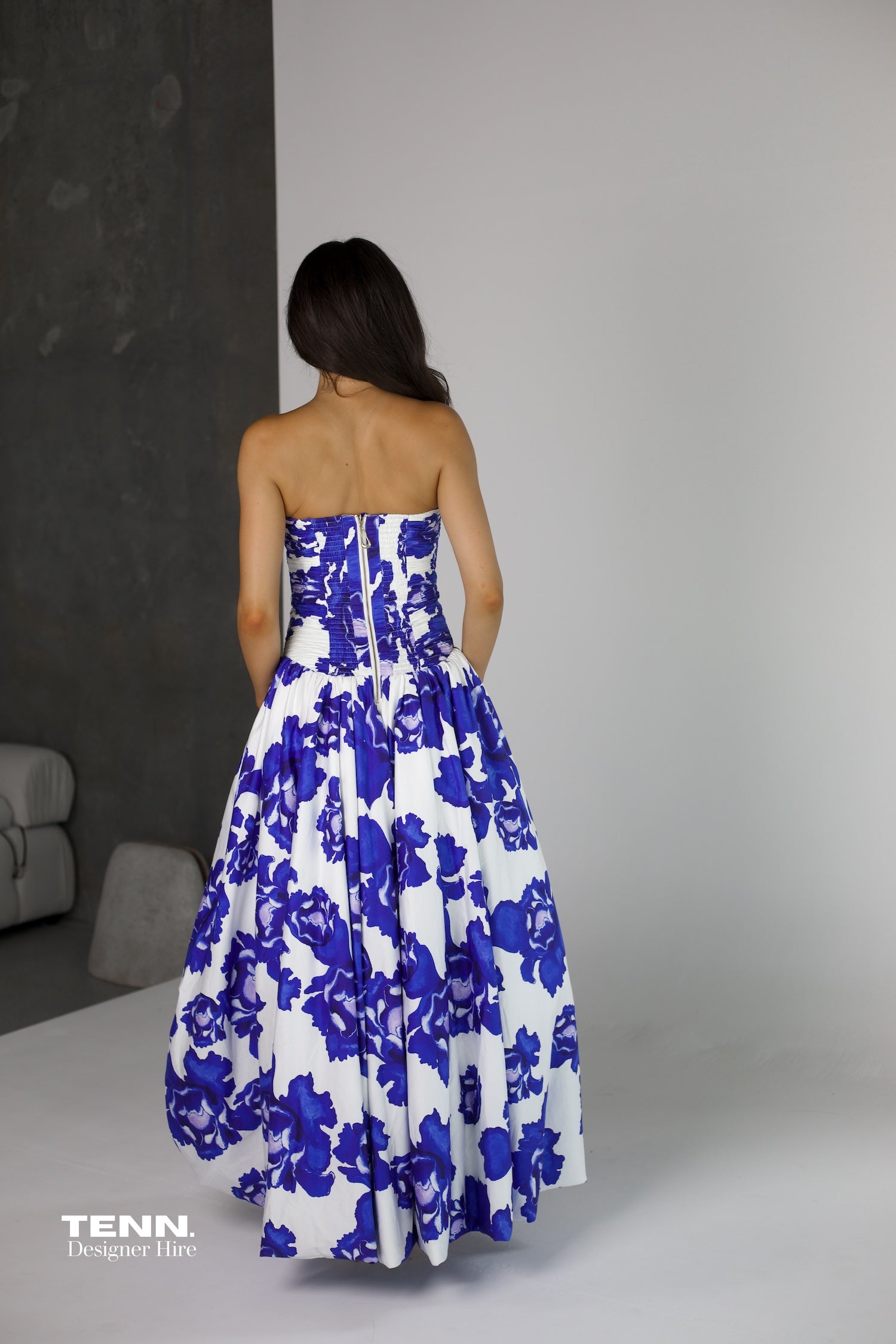 Behold Maxi Dress - Boldly Blooming Cobalt – TENN.