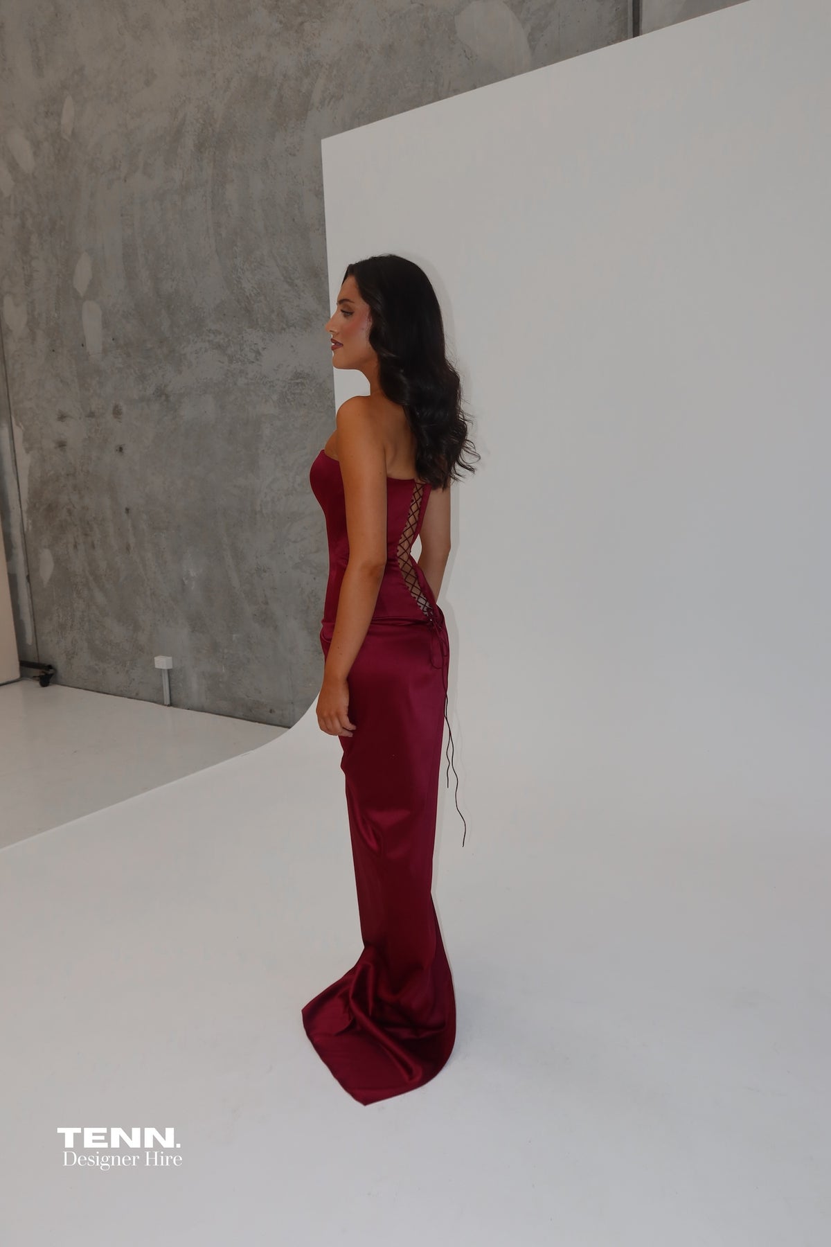 Bianca gown - Wine