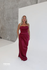 Bianca gown - Wine