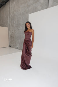 Bianca gown - Chocolate