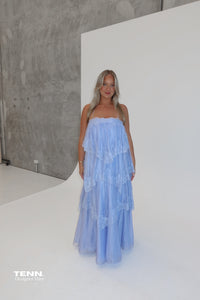 Ophelia Lace gown - French Blue
