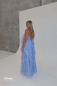 Ophelia Lace gown - French Blue