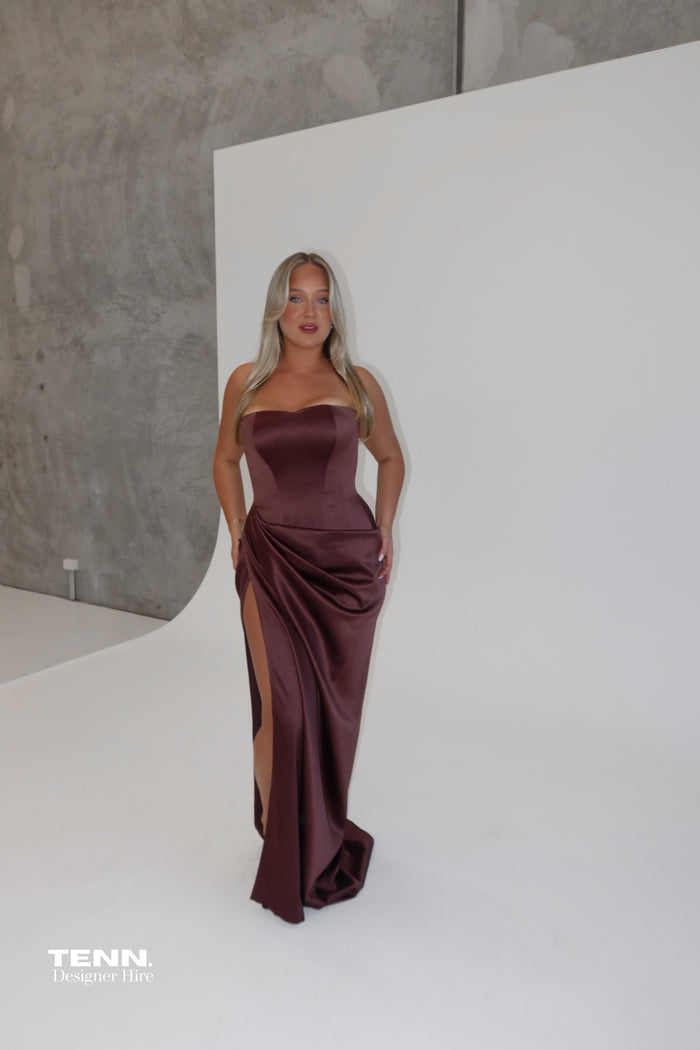 Bianca gown - Chocolate