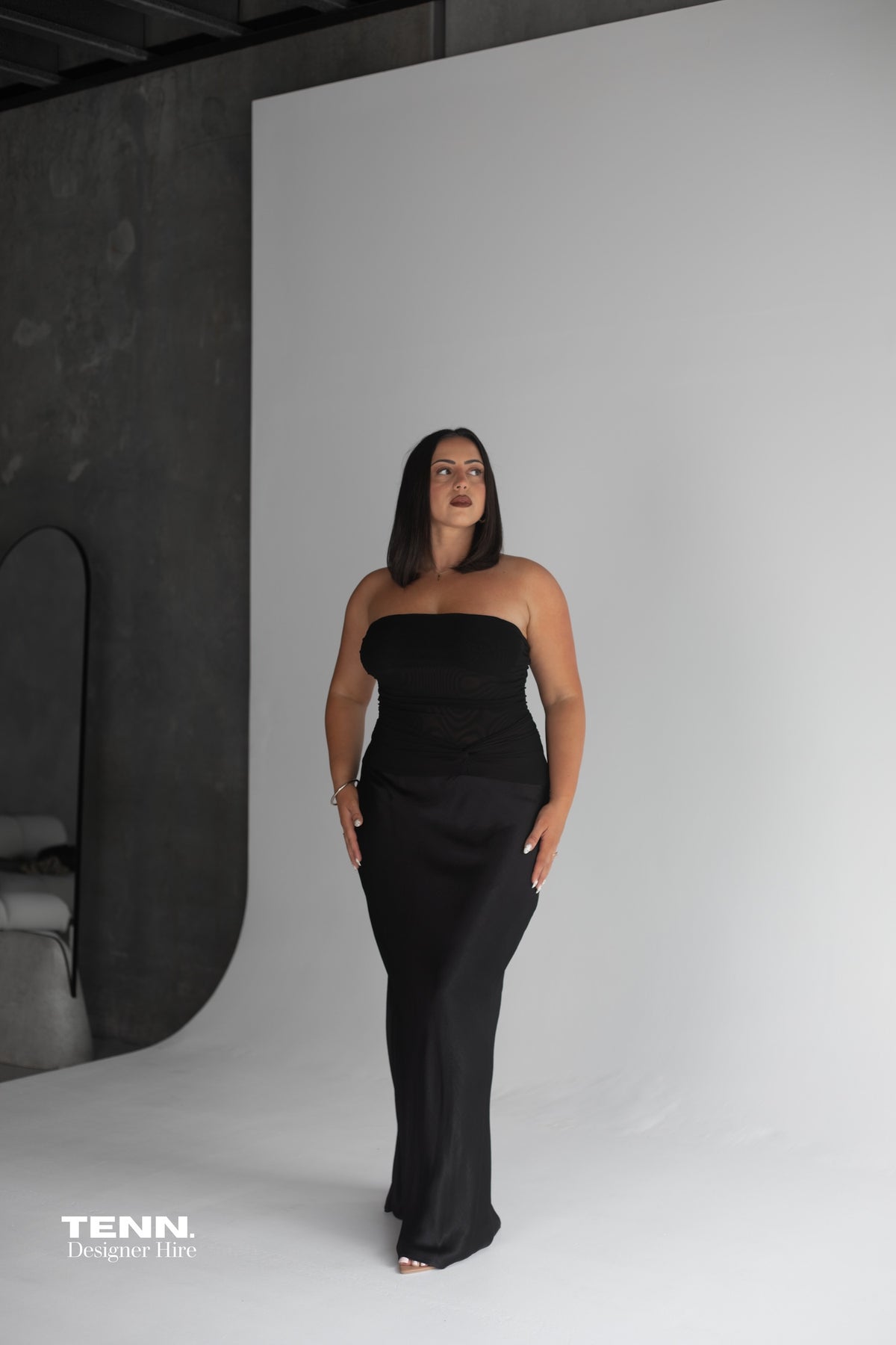 Millah Strapless Dress - Black