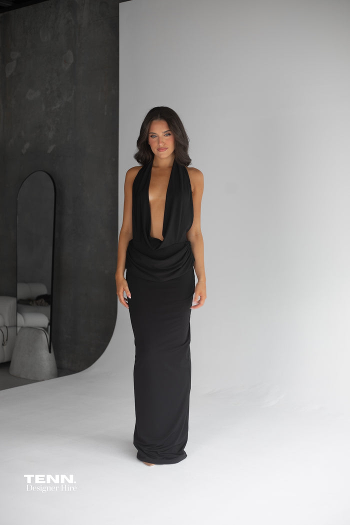 Vanessa Jersey Dress - Black