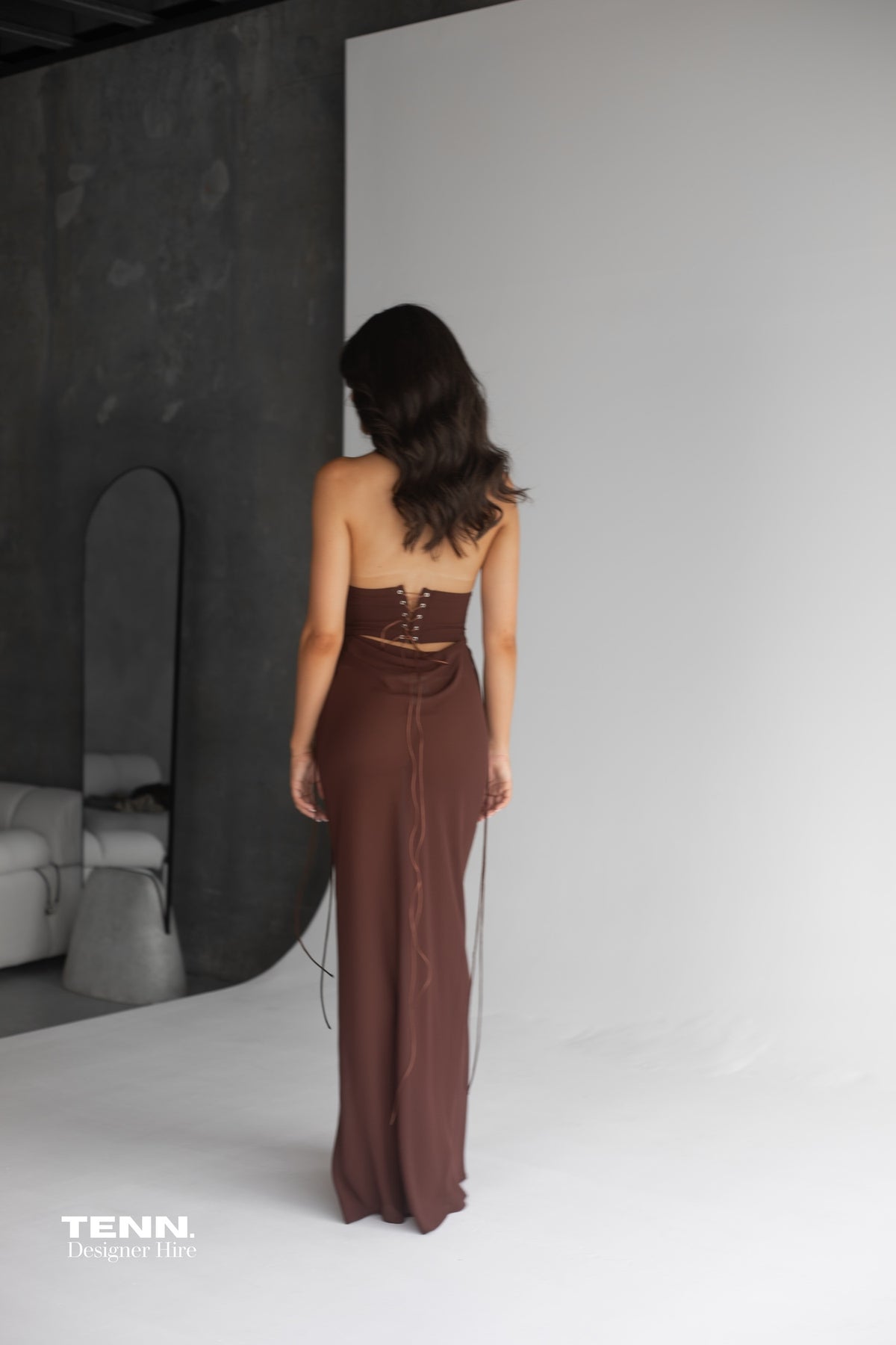 Bronte Top & Allira Skirt set - Espresso