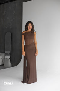 Sisal Mesh Dress - Espresso
