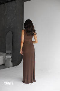 Sisal Mesh Dress - Espresso