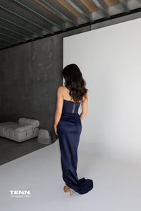 Diour Gown - Navy